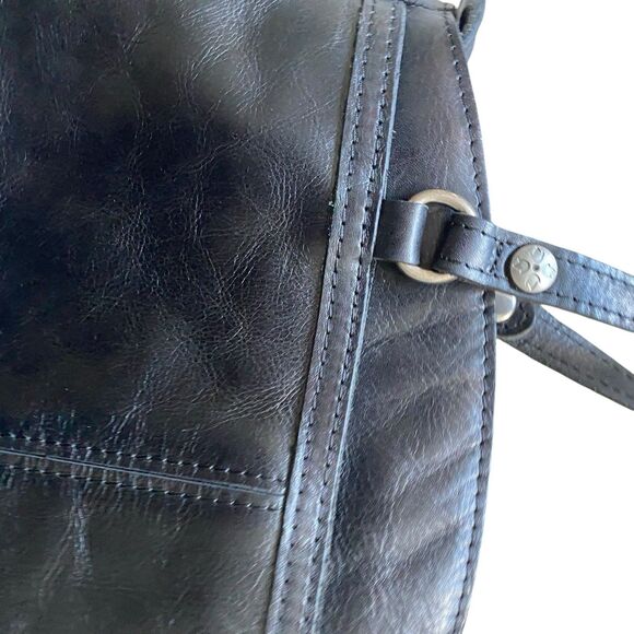 Patricia Nash Shoulder Bag Black Leather Minimalist Everyday Wear Tote NWT $199 - Picture 5 of 16